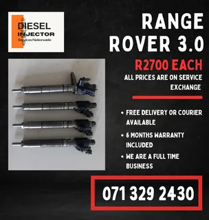 Range Rover 3.0 Injectors For Sale With Warranty On