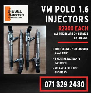 Vw Polo 1.6 Diesel Injectors For Sale With Warranty