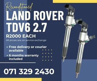 Land Rover Discovery Tdv6 2.7 Injectors For Sale With Warranty