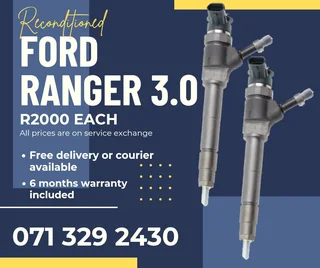 Ford Ranger 3.0 Diesel Injectors For Sale With Warranty