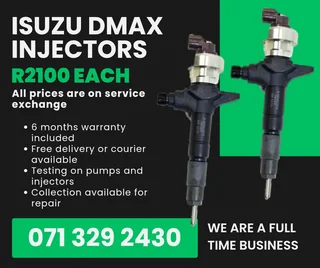 Isuzu Dmax Injectors For Sale With Warranty