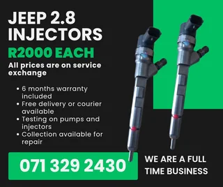Jeep 2.8 Diesel Injectors For Sale With Warranty