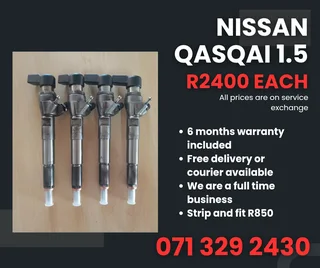 Nissan Qasqai 1.5 Diesel Injectors For Sale With Warranty