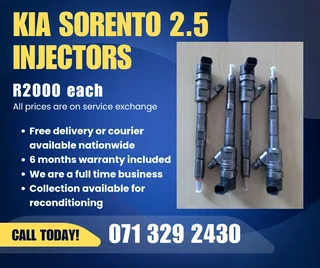 Kia Sorento 2.5 Diesel Injectors For Sale With Warranty