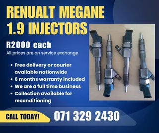 Renualt Megane 1.9 Injectors For Sale With Warranty On