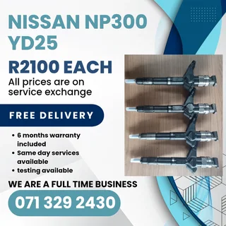 Nissan Np300 Yd25 Diesel Injectors For Sale With Warranty