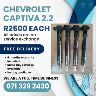 Chevrolet Captiva 2.2 Injectors For Sale With Warranty