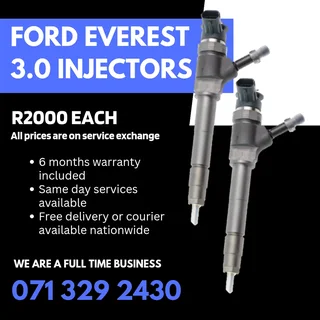 Ford Everest 3.0 Diesel Injectors For Sale With Warranty