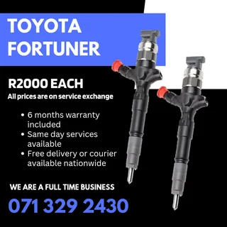 Toyota Fortuner Diesel Injectors For Sale With Warranty