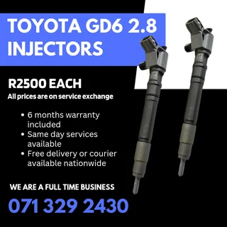 Toyota Gd6 2.8 Injectors For Sale With Warranty