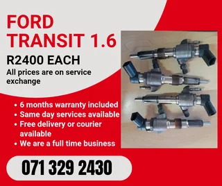 Ford Transit 1.6 Injectors For Sale With Warranty