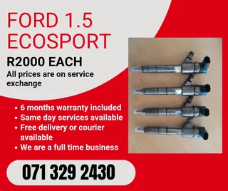 Ford Ecosport 1.5 Injectors For Sale With Warranty