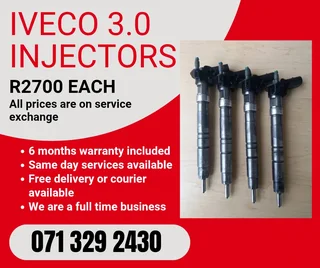 Iveco 3.0 Injectors For Sale With Warranty On