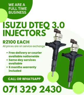 Isuzu Dteq 3.0 Injectors For Sale With Warranty On