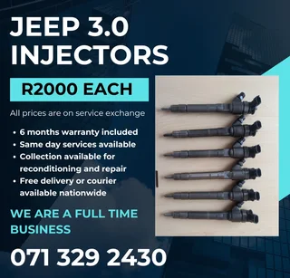 Jeep Cherokee 3.0 Diesel Injectors For Sale With Warranty