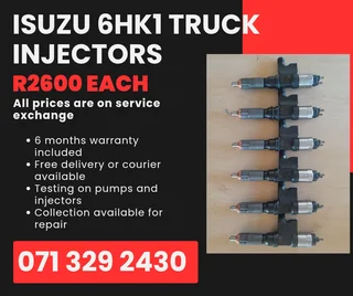 Isuzu 6hk1 Truck Injectors For Sale With Warranty On