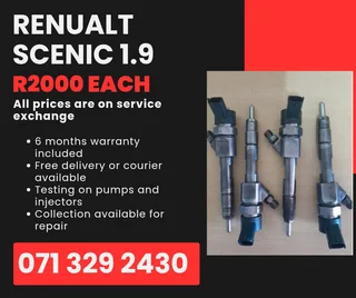 Renualt Scenic 1.9 Injectors For Sale With Warranty