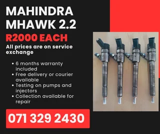 Mahindra Mhawk 2.2 Injectors For Sale With Warranty