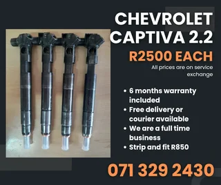 Chevrolet Captiva 2.2 Injectors For Sale With Warranty