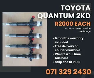 Toyota Quantum Diesel Injectors For Sale With Warranty On