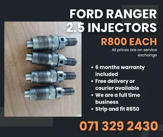 Ford Ranger 2.5 Injectors For Sale With Warranty