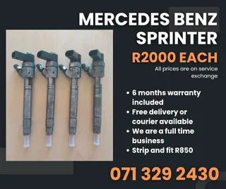 Mercedes Benz Sprinter Injectors For Sale With Warranty On