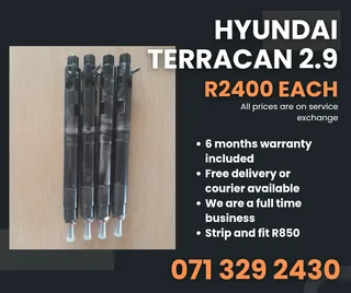 Hyundai Terracan 2.9 Injectors For Sale With Warranty