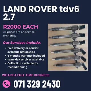 Land Rover Discovery Tdv6 2.7 Injectors For Sale With Warranty
