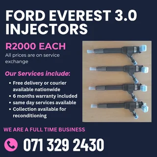 Ford Everest 3.0 Diesel Injectors For Sale With Warranty