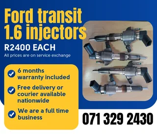 Ford Transit 1.6 Injectors For Sale With Warranty