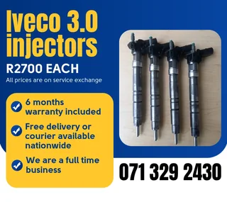 Iveco 3.0 Injectors For Sale With Warranty On
