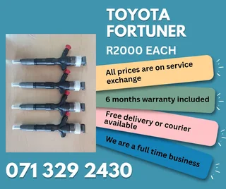 Toyota Fortuner Diesel Injectors For Sale With Warranty