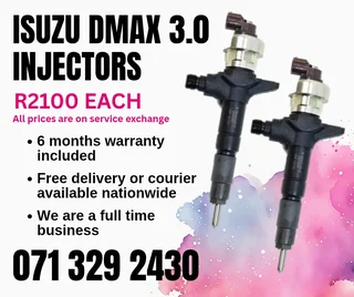 Isuzu Dmax 3.0 Injectors For Sale With Warranty