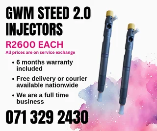 Gwm Steed 2.0 Injectors For Sale With Warranty On