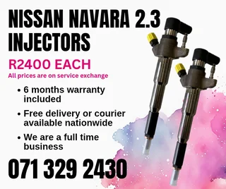 Nissan Navara 2.3 Diesel Injectors For Sale With Warranty