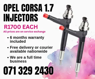 Opel Corsa 1.7 Injectors For Sale With Warranty
