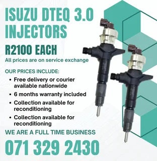 Isuzu Dteq 3.0 Injectors For Sale With Warranty
