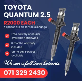 Toyota Quantum 2kd Injectors For Sale With Warranty