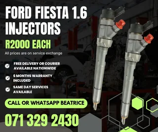 Ford Fiesta 1.6 Injectors For Sale With Warranty
