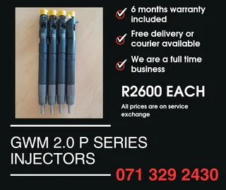 Gwm P Series 2.0 Injectors For Sale With Warranty