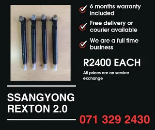Ssangyong Rexton 2.0 Injectors For Sale With Warranty On