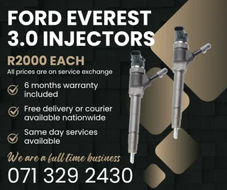 Ford Everest 3.0 Diesel Injectors For Sale With Warranty