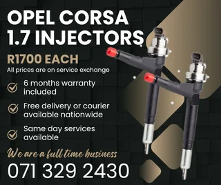 Opel Corsa 1.7 Injectors For Sale With Warranty On