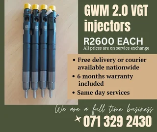 Gwm 2.0 Vgt Injectors For Sale With Warranty