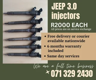 Jeep 3.0 Injectors For Sale With Warranty On