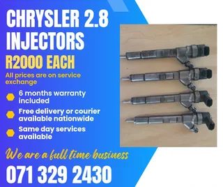 Chrysler 2.8 Injectors For Sale With Warranty On