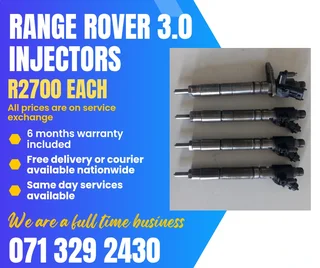 Range Rover 3.0 Diesel Injectors For Sale With Warranty