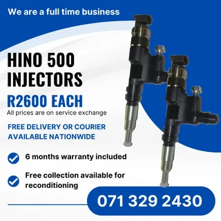Hino 500 Injectors For Sale With Warranty On