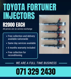 Toyota Fortuner Diesel Injectors For Sale With Warranty