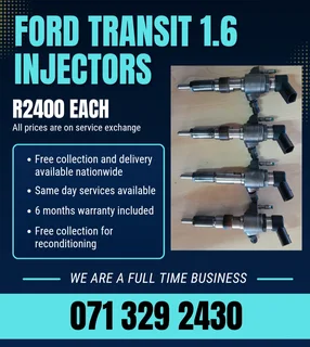 Ford Transit 1.6 Injectors For Sale With Warranty